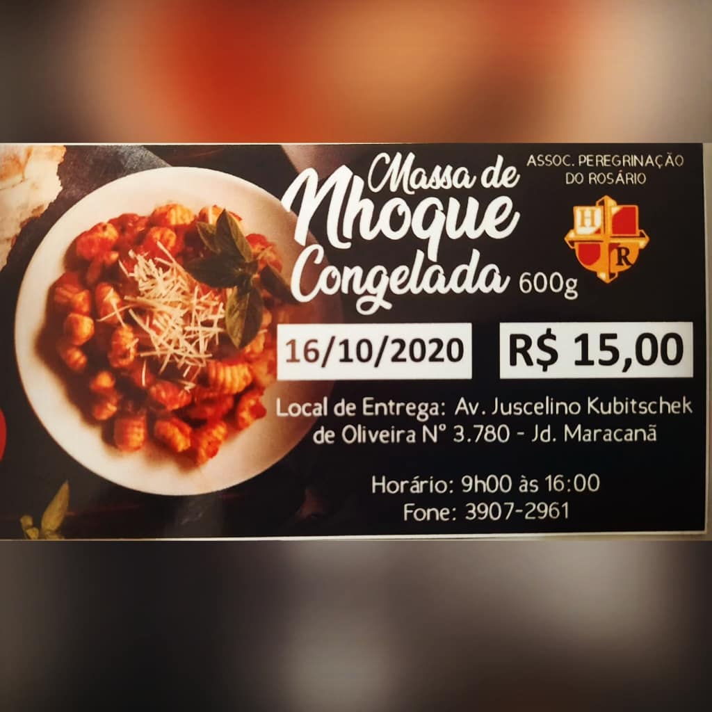 massa de nhoque rosário